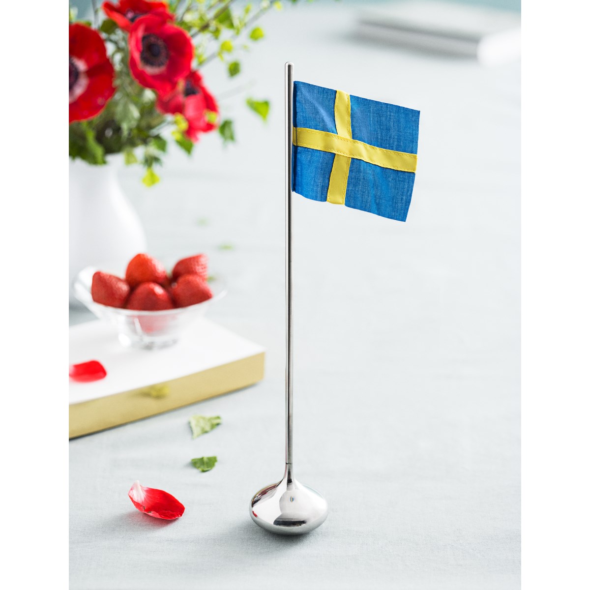Rosendahl Ro Bordsflagga Svensk 35 cm Silver