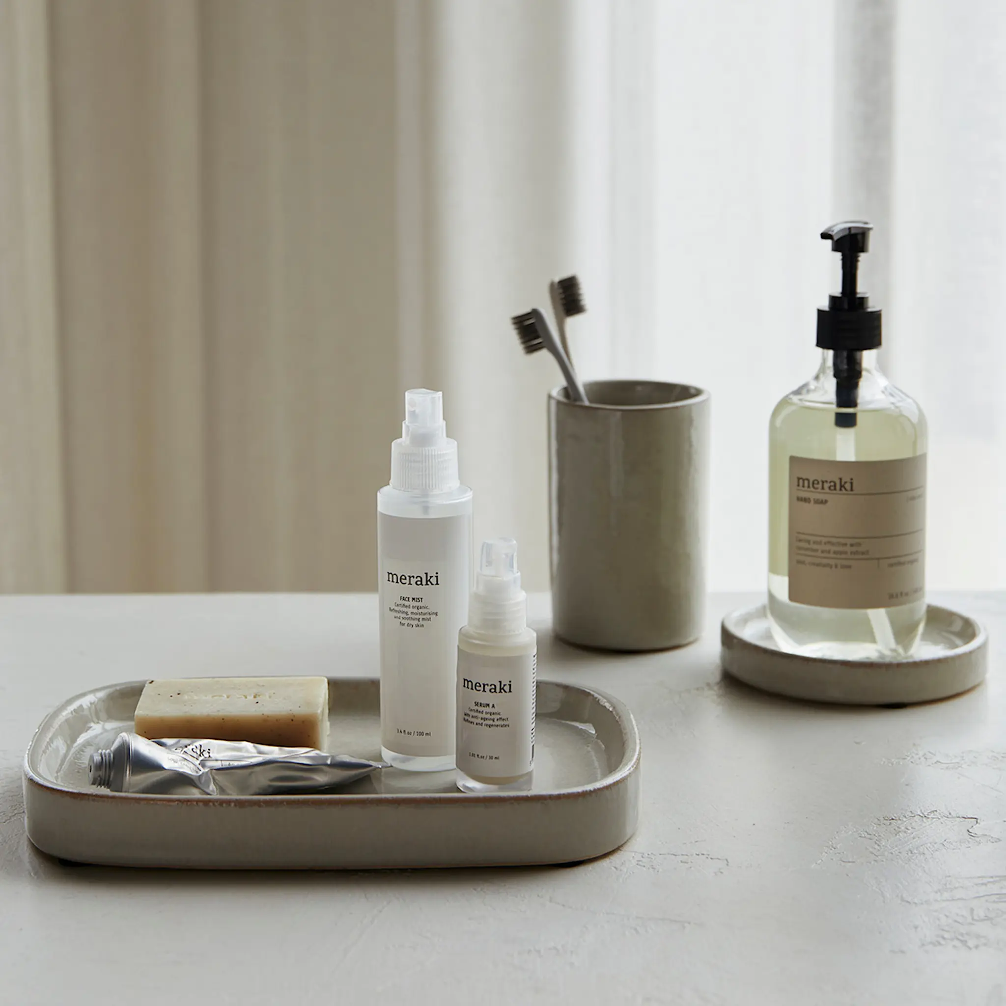 Meraki Tarjotin 24,5 cm Shellish Grey