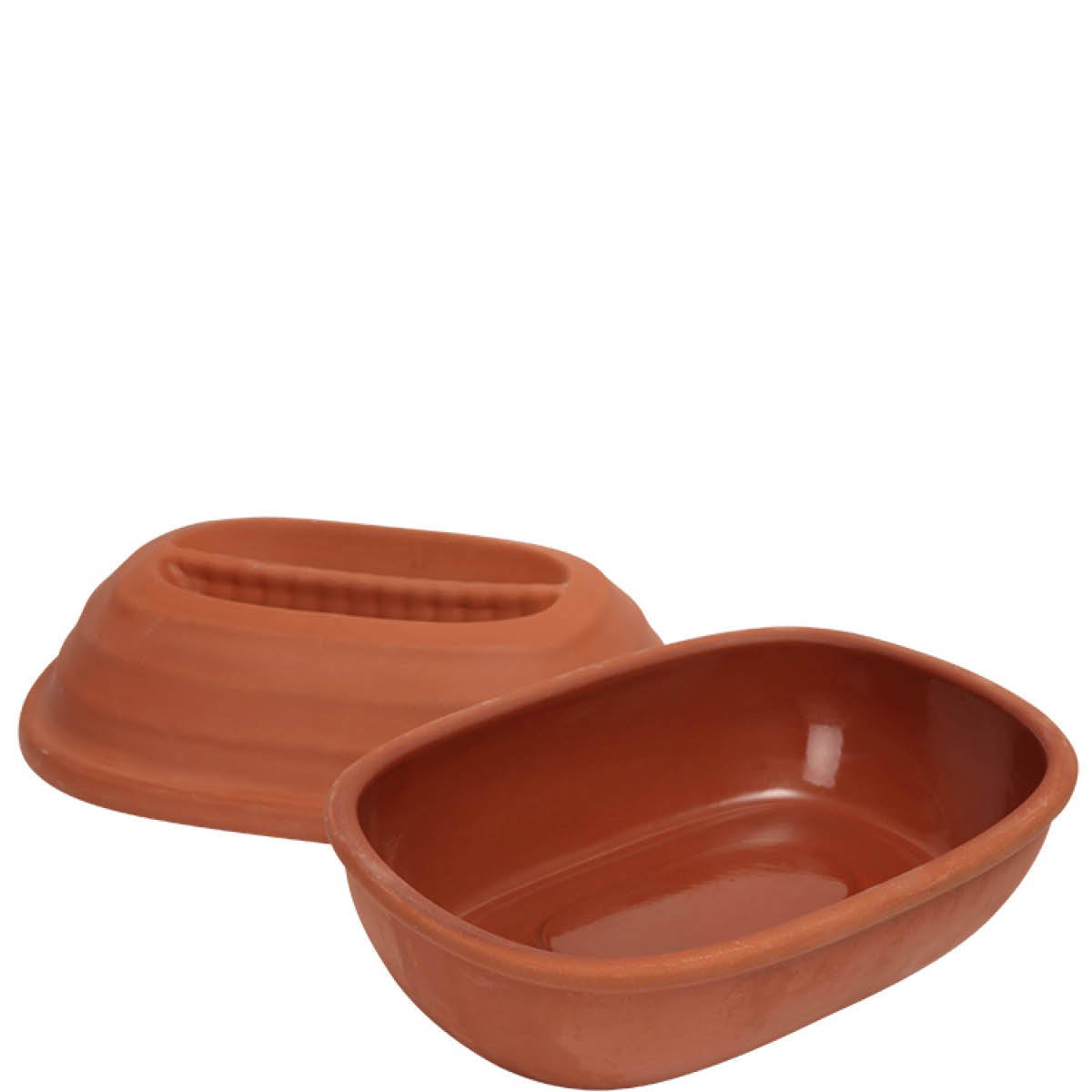 Dexam Terracotta kycklingroaster med lock 30x21 cm