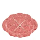 Cabbage serveringsfat 37,5x26 cm kålblad rosa