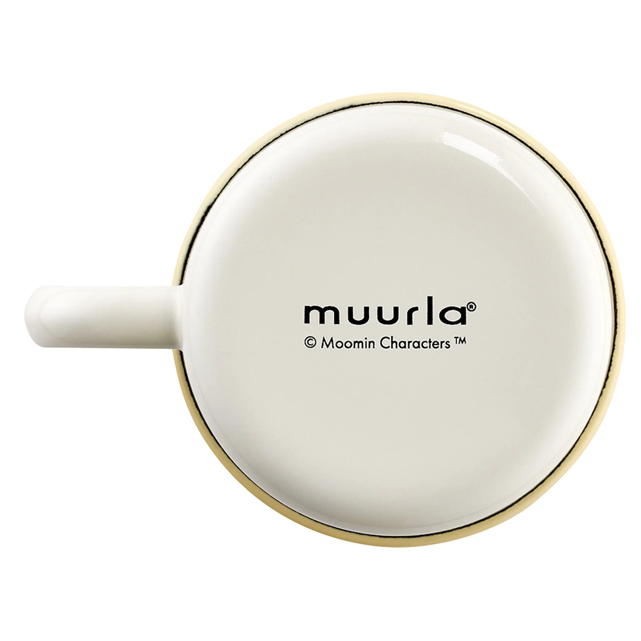 Muurla Mumin emaljmugg 37 cl Lilla My blommor vit