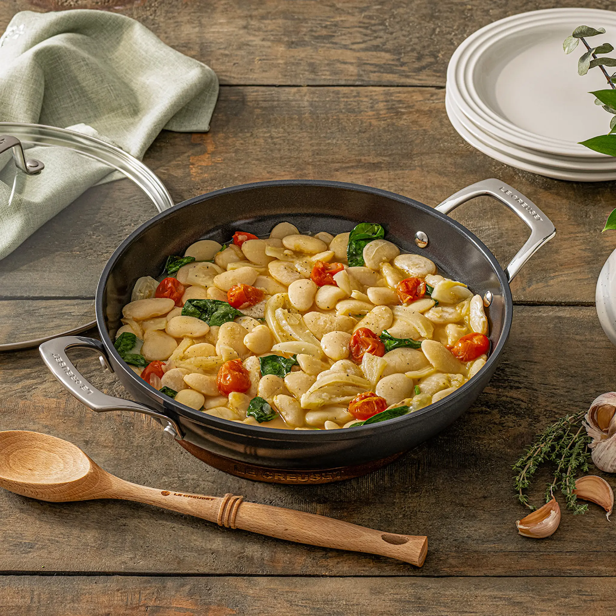 Le Creuset ENSC wokpanna 6 L 32 cm black