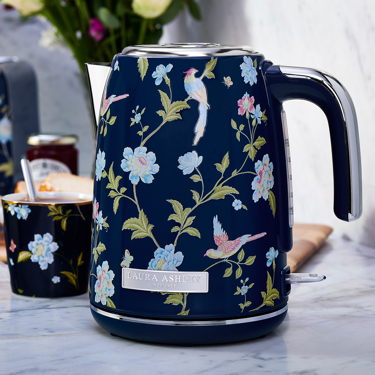 Laura Ashley Jug vattenkokare elektrisk 1,7 L Elveden Navy