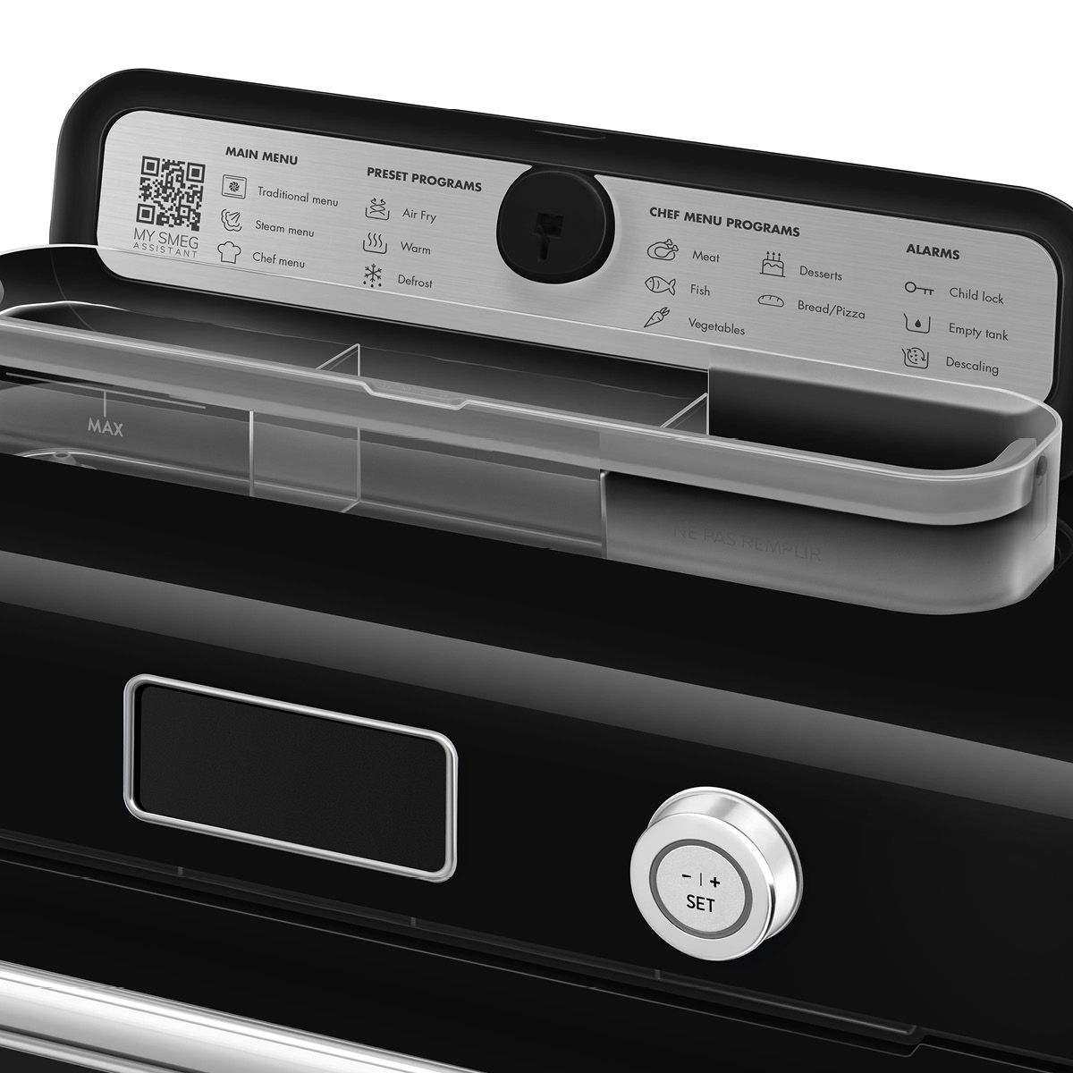 Smeg Frittstående dampovn COF01 svart