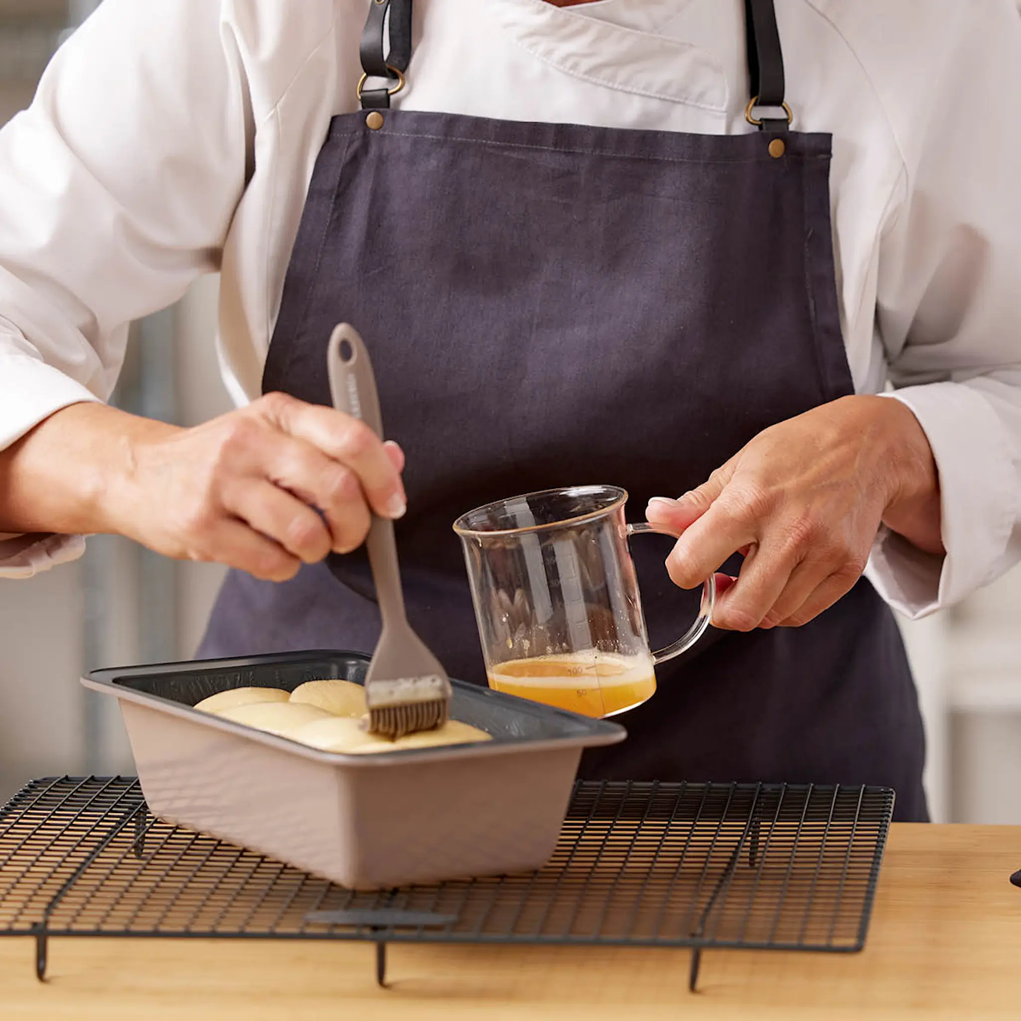 Blomsterberg Bakepensel 21 cm silikon latte