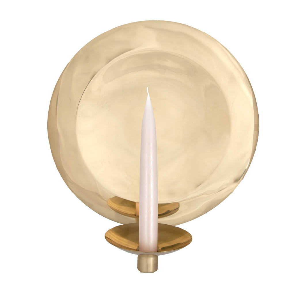 Aarikka Lunar lampett lysestake 26 cm messing