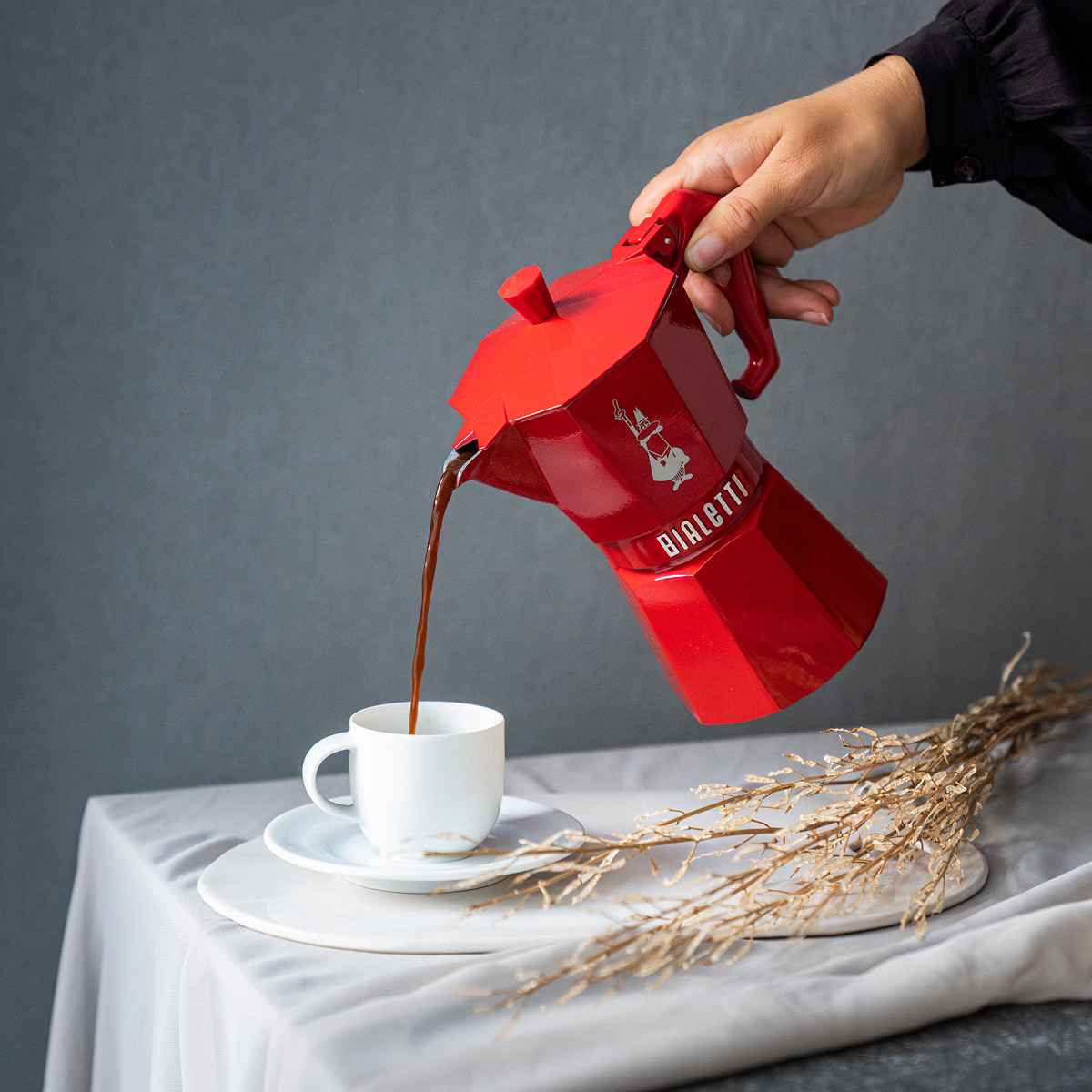 Bialetti Exclusive Mutteripannu 13 cl 3 kuppia Punainen