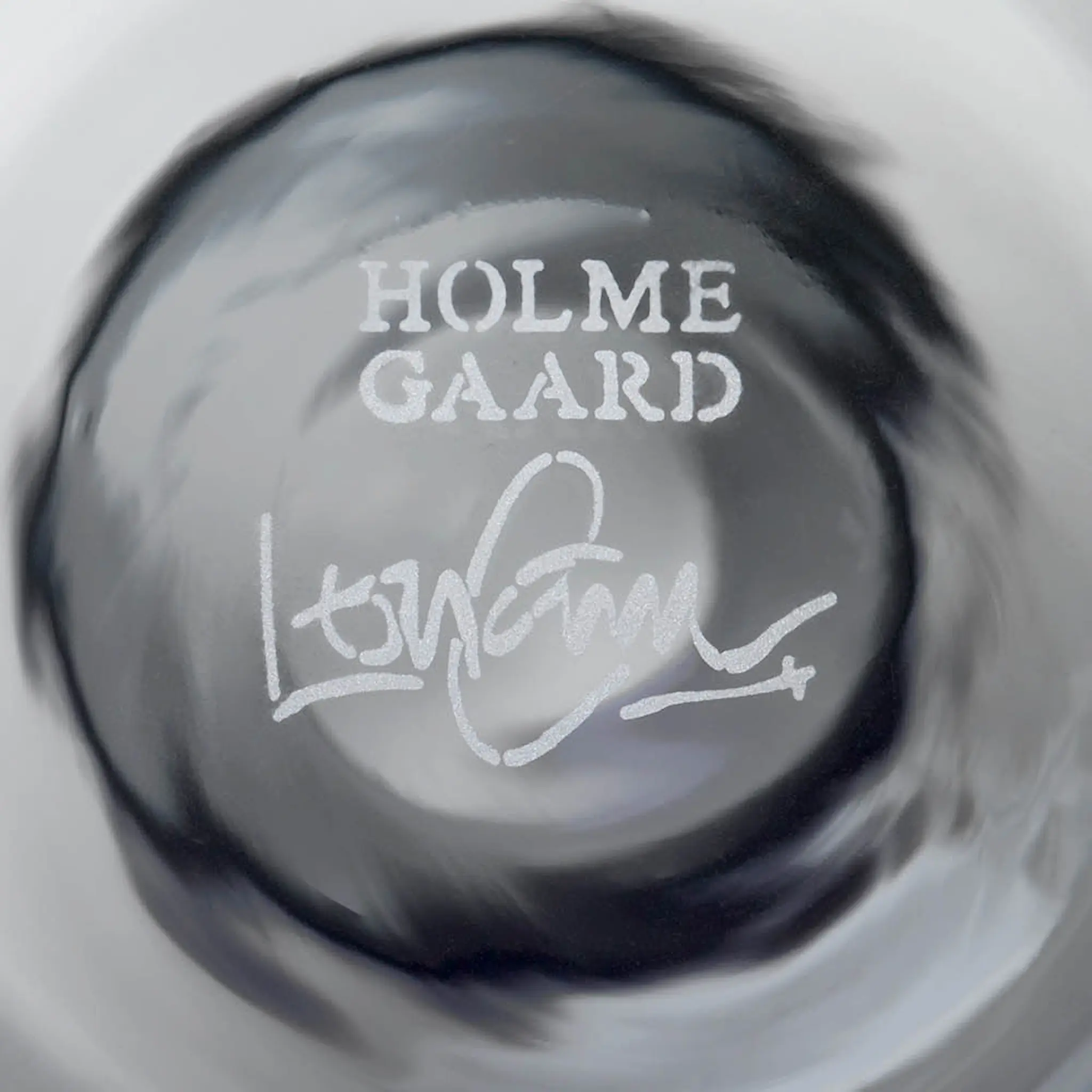 Holmegaard Flora Vas 12 cm Smoke kort hals