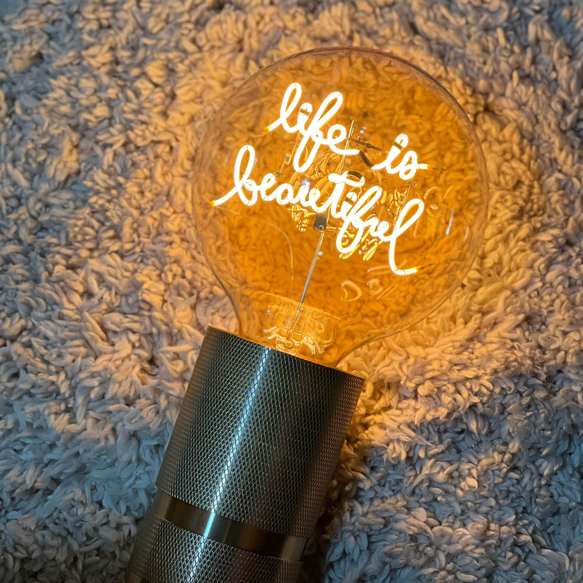 Elements Lighting MITB glödlampa LED 17 cm Life Is Beautiful bärnsten