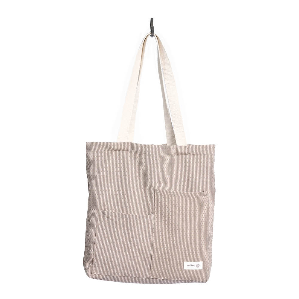 The Organic Company Piqué handlenett 30x35 cm clay stone