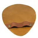 Ostronhandske i läder 22 cm cognac