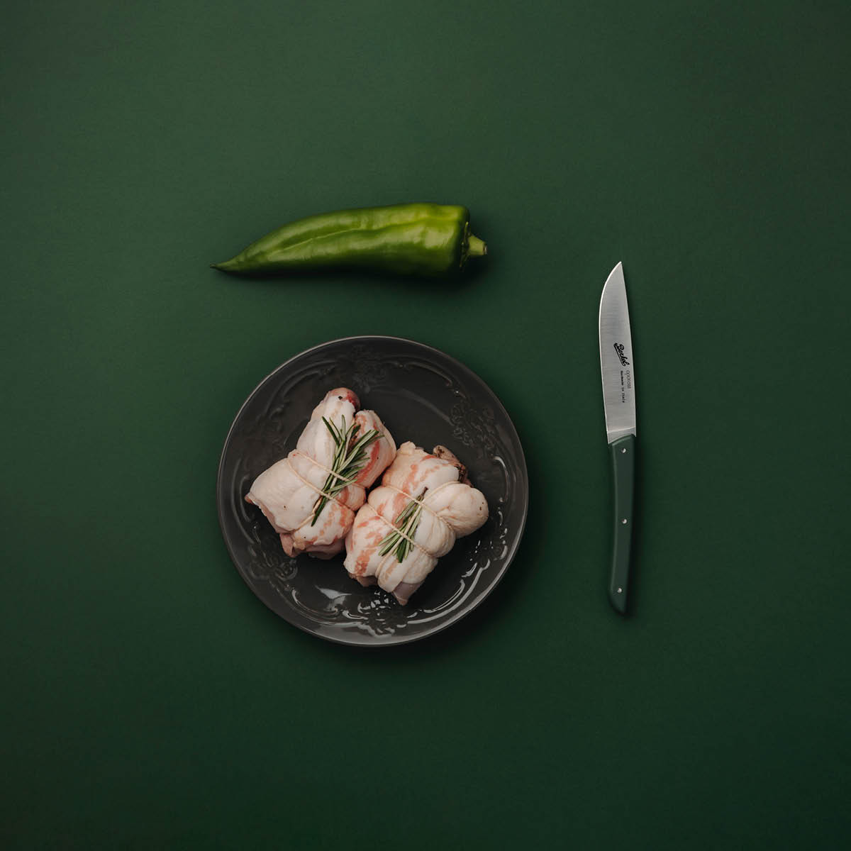 Berkel Color Olive Green biffkniver 11 cm