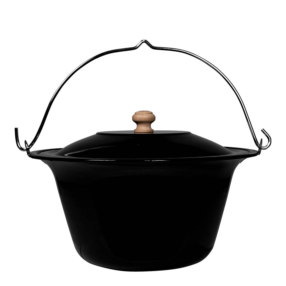 Espegard Soppgryta för tillagning över eld 10 L svart