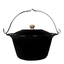 Soppgryta för tillagning över eld 10 L svart