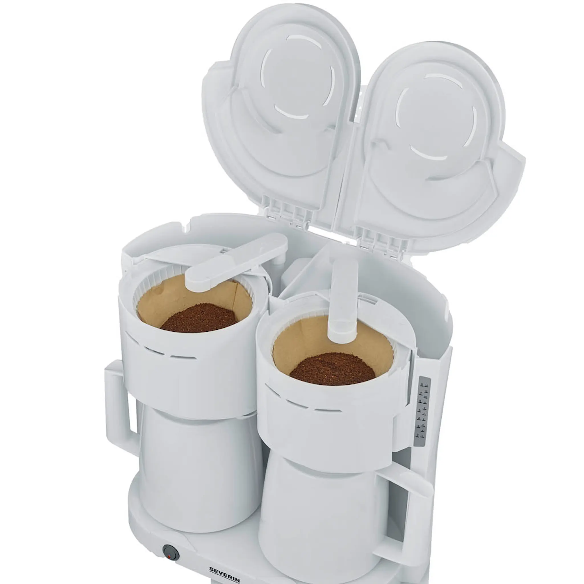Severin Termospannu-kahvinkeitin kaksinkertainen KA9314 1000W valkoinen