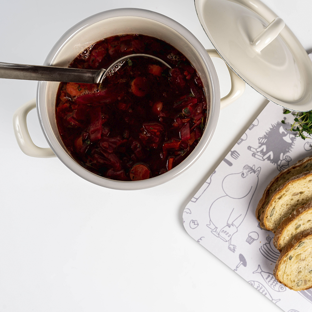 Muurla Mummi gryte med lokk 2,5L bon appétit beige