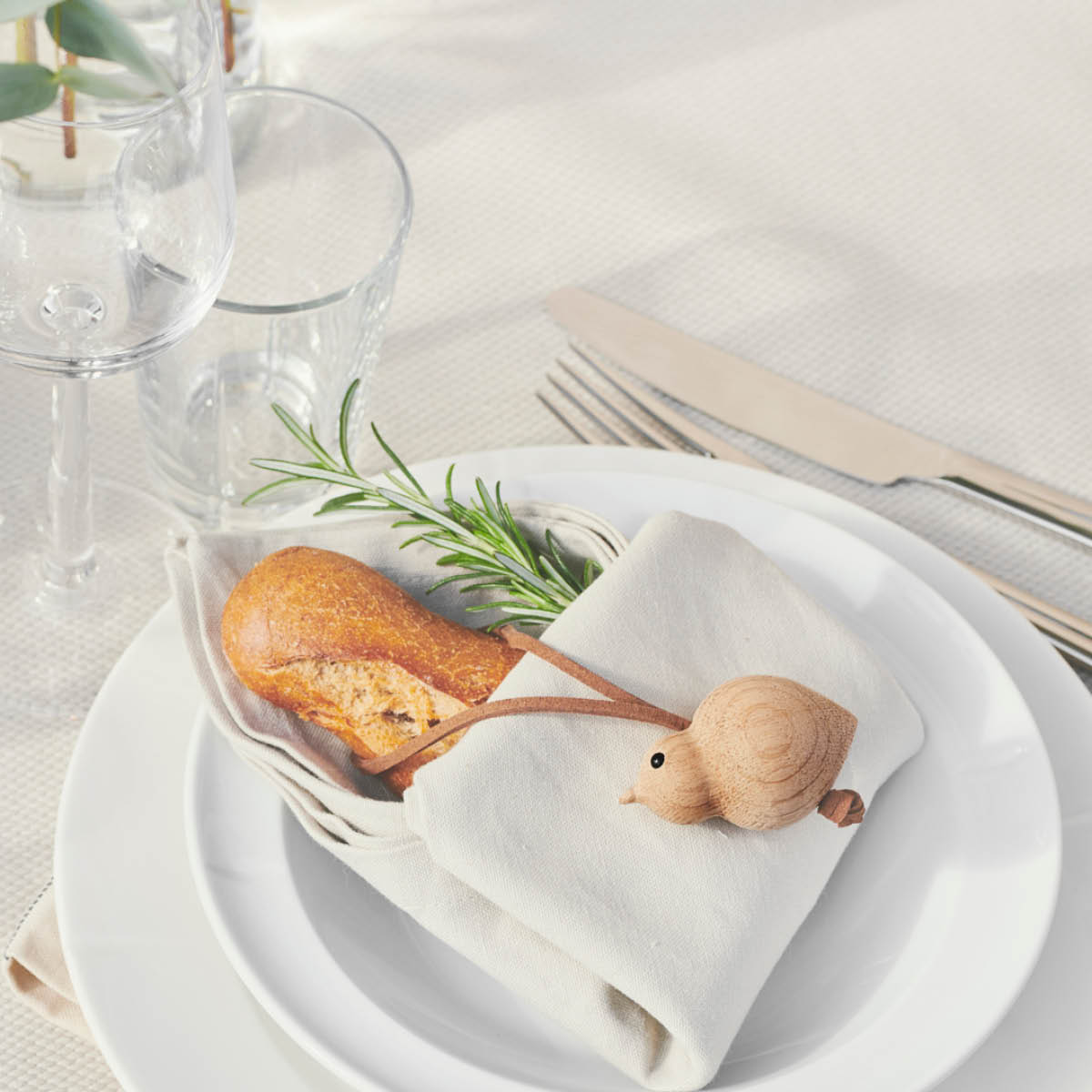 Rosendahl Nordic Tales Sparrow Ripustuskoriste 4,5 cm Tammi