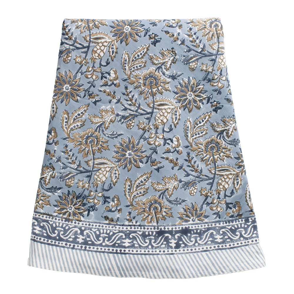 Chamois Indian Summer rund duk 220 cm blue