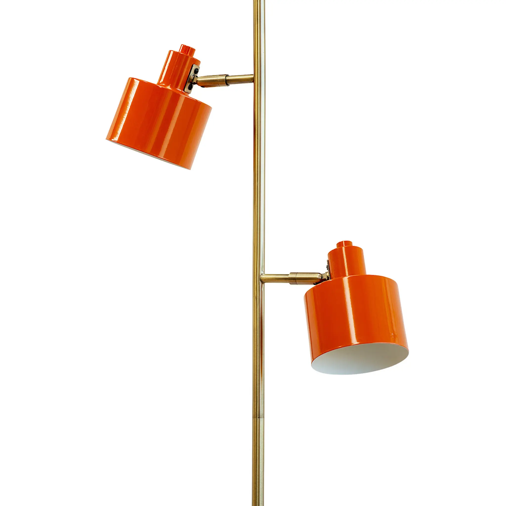 Dyberg Larsen Ocean golvlampa 160 cm orange/mässing