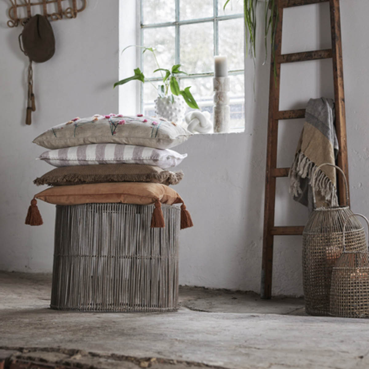 Lene Bjerre Ana pläd 170x130 cm grå