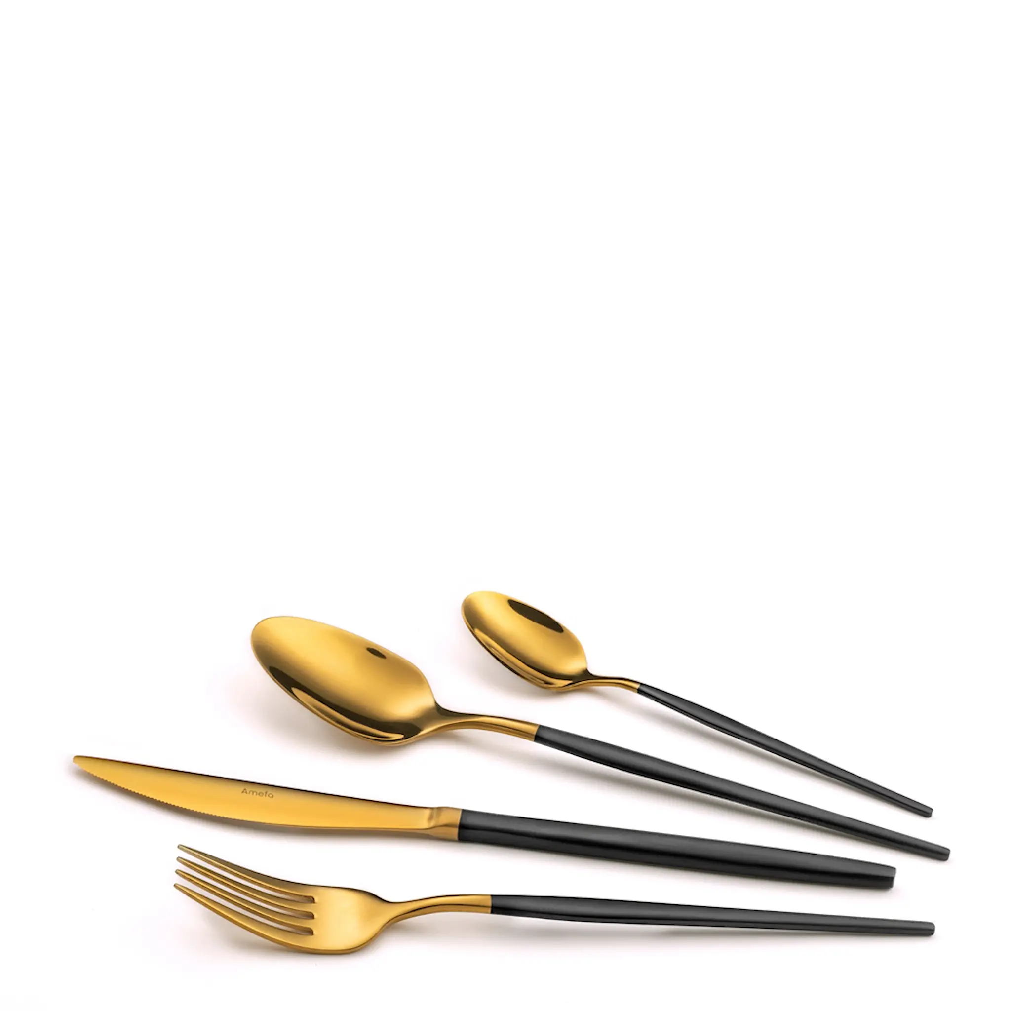 Amefa Soprano bestickset 16 delar svart/guld
