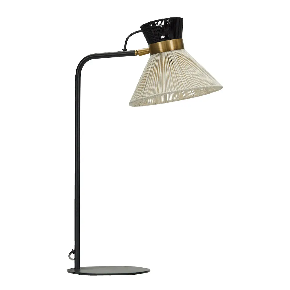 Cord bordlampe 56 cm svart