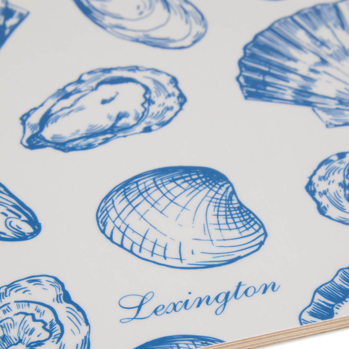 Lexington Skjærebrett 34x20 cm laminert dobbelsidig blå/hvit