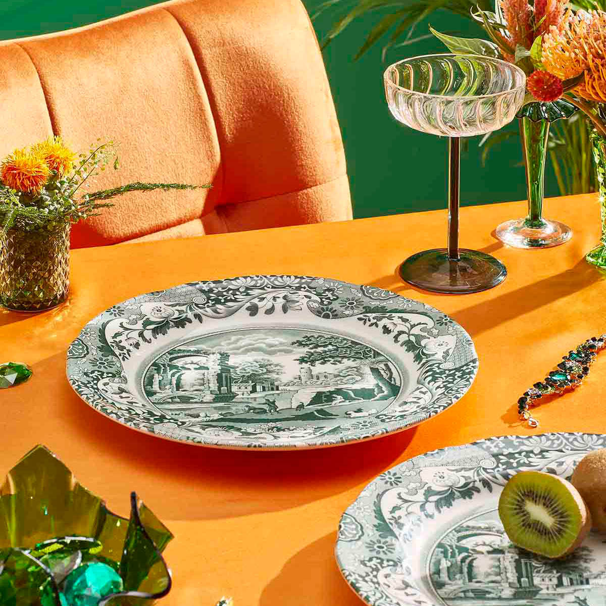 Spode Heritage Green Italian tallerken 27 cm