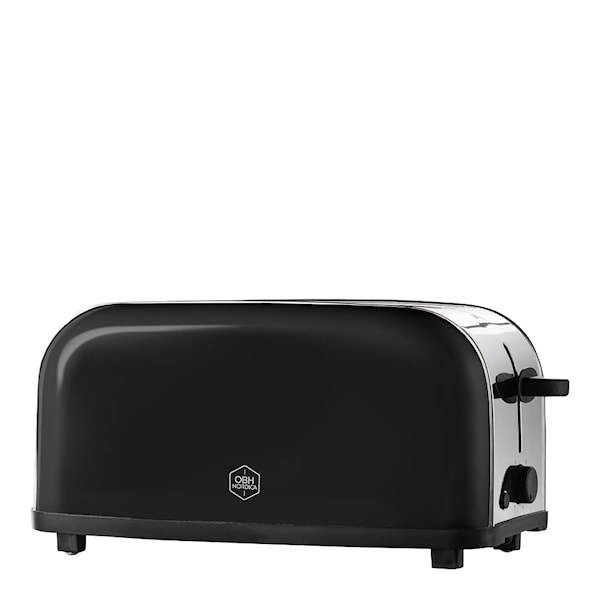 KitchenMinis brödrost 2 skivor lång öppning 900W svart
