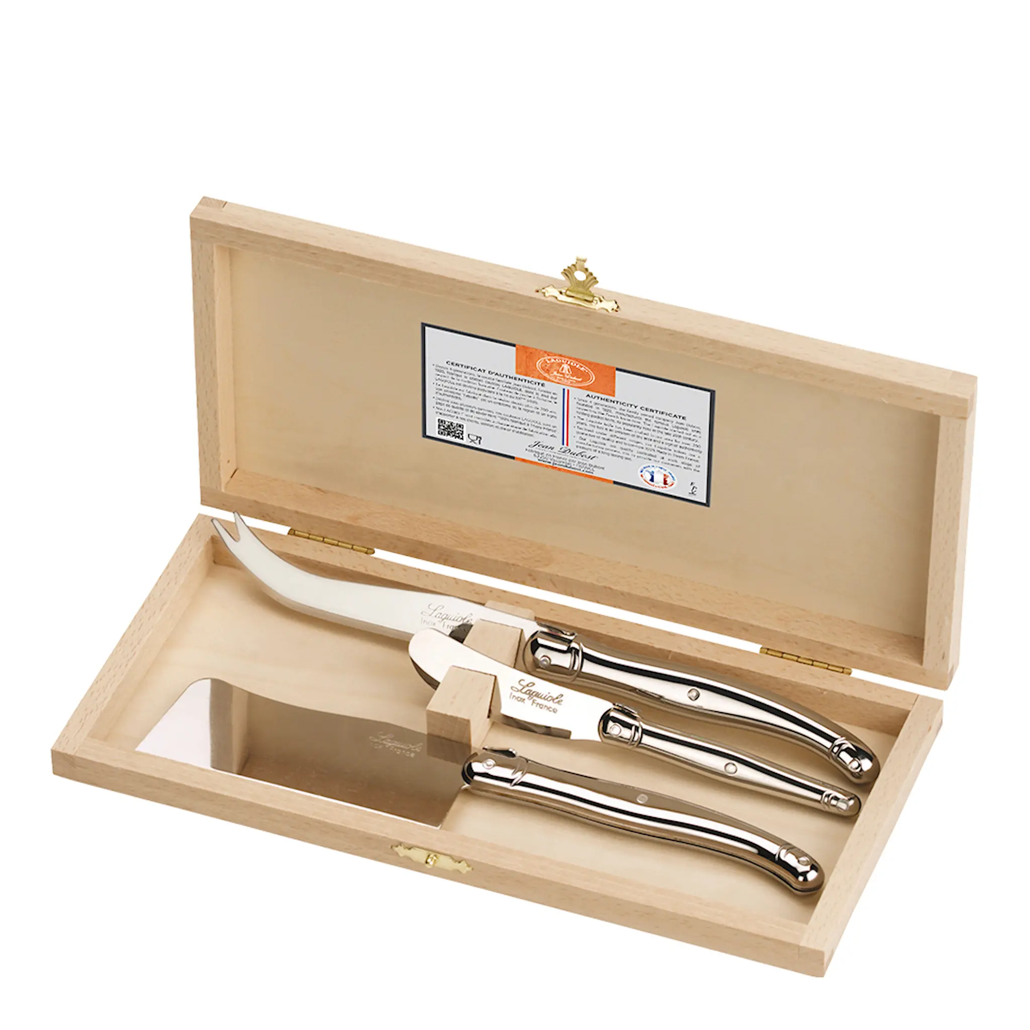 Laguiole en Aubrac Ostkniv 3 delar Blank