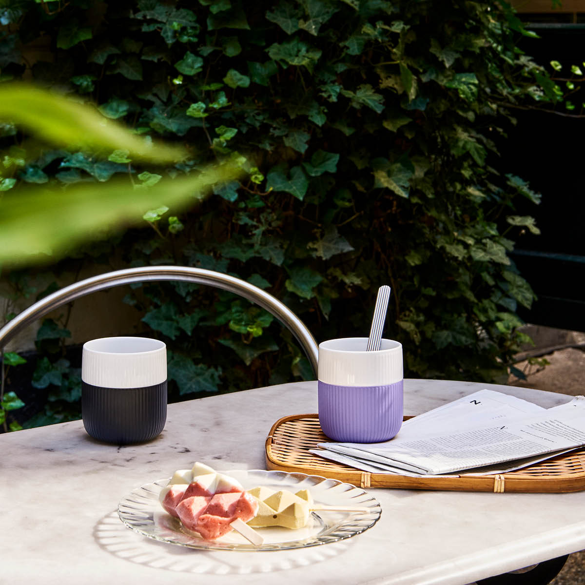 Royal Copenhagen Fluted Contrast Muki 35 cl Laventeli