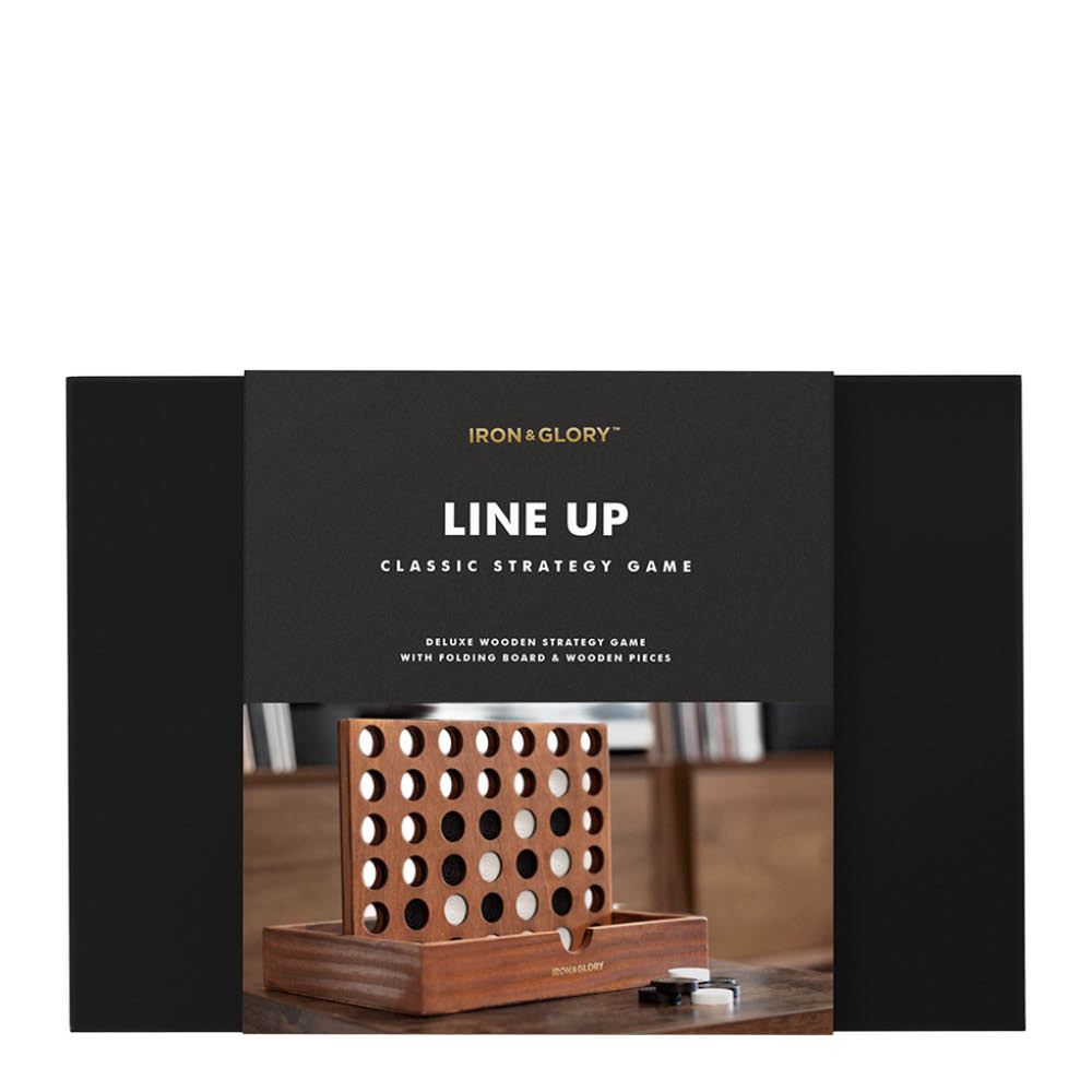Iron & Glory Träspel Fyra i Rad 27x21 cm trä