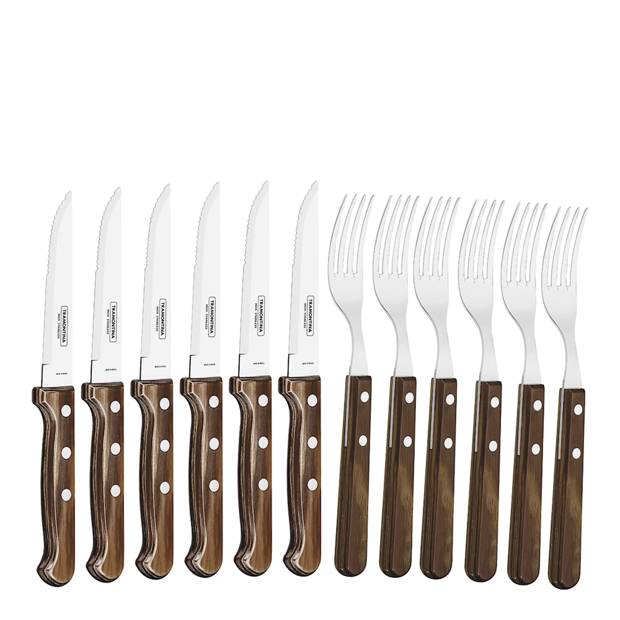 Tramontina Churrasco Grillbestick 12 delar Furu