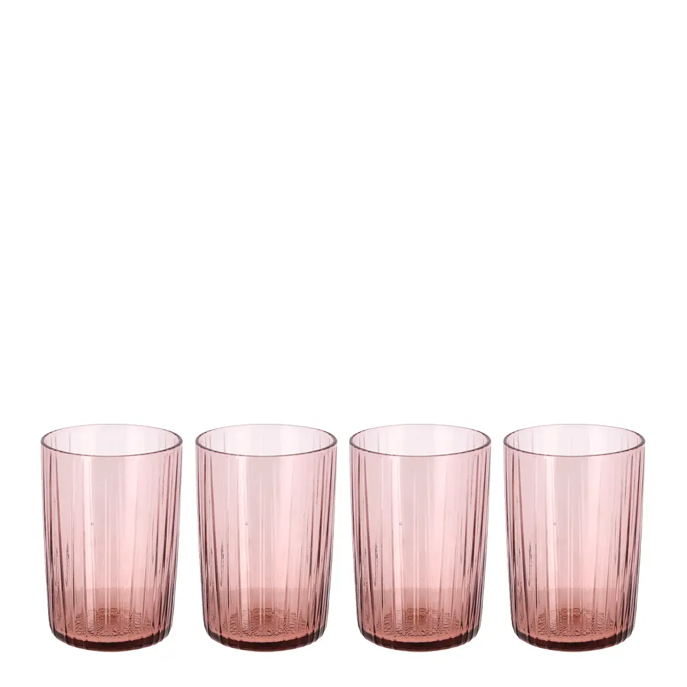 Kusintha vannglass 28 cl 4 stk pink