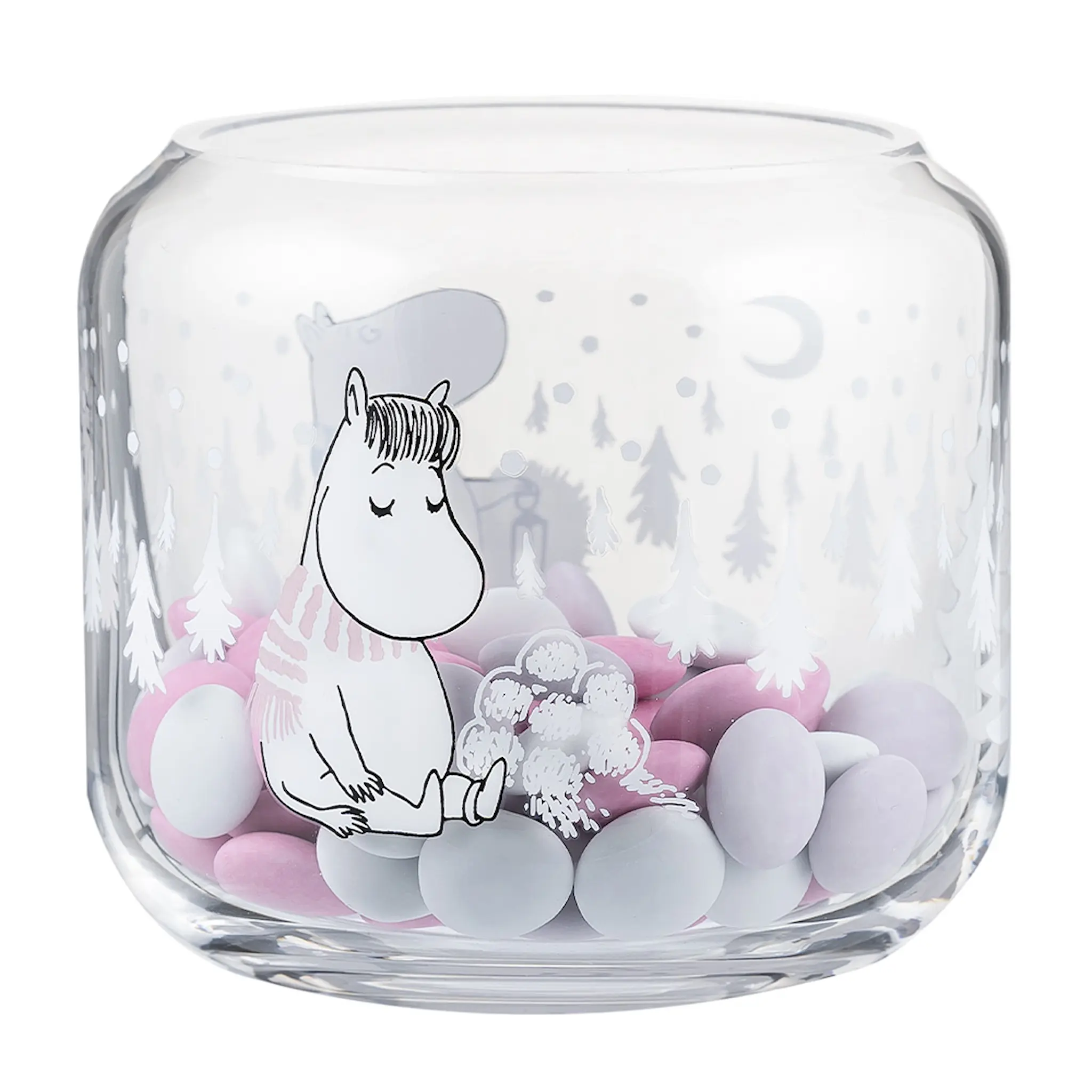 Muurla Muumi Kynttilälyhty Lumisade 9 cm