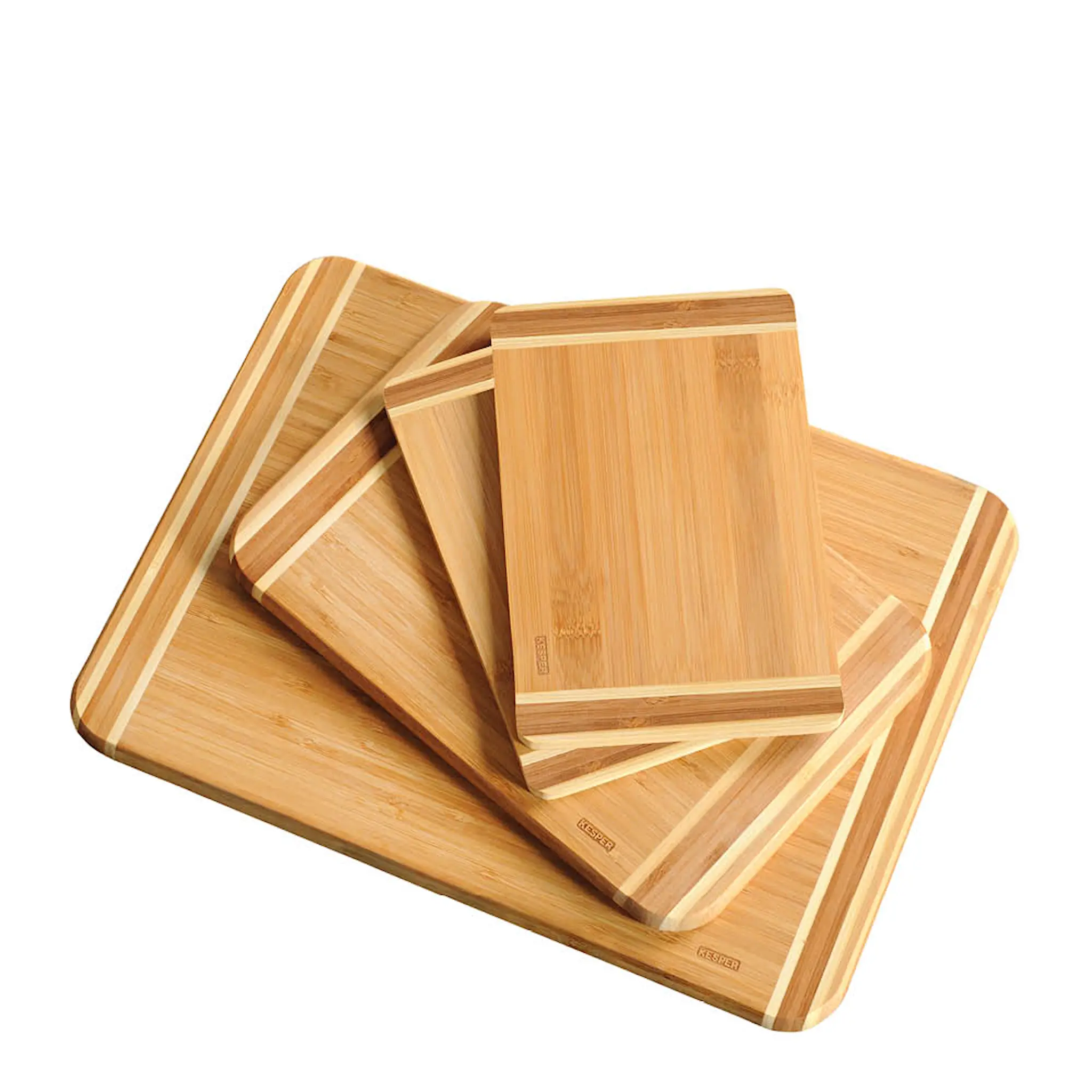 Kesper Leikkuulauta 20x38x1,5 cm 4 kpl bambu
