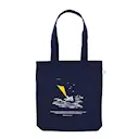 Mumin tygpåse 38,5x42 cm Mumin i havet marinblå