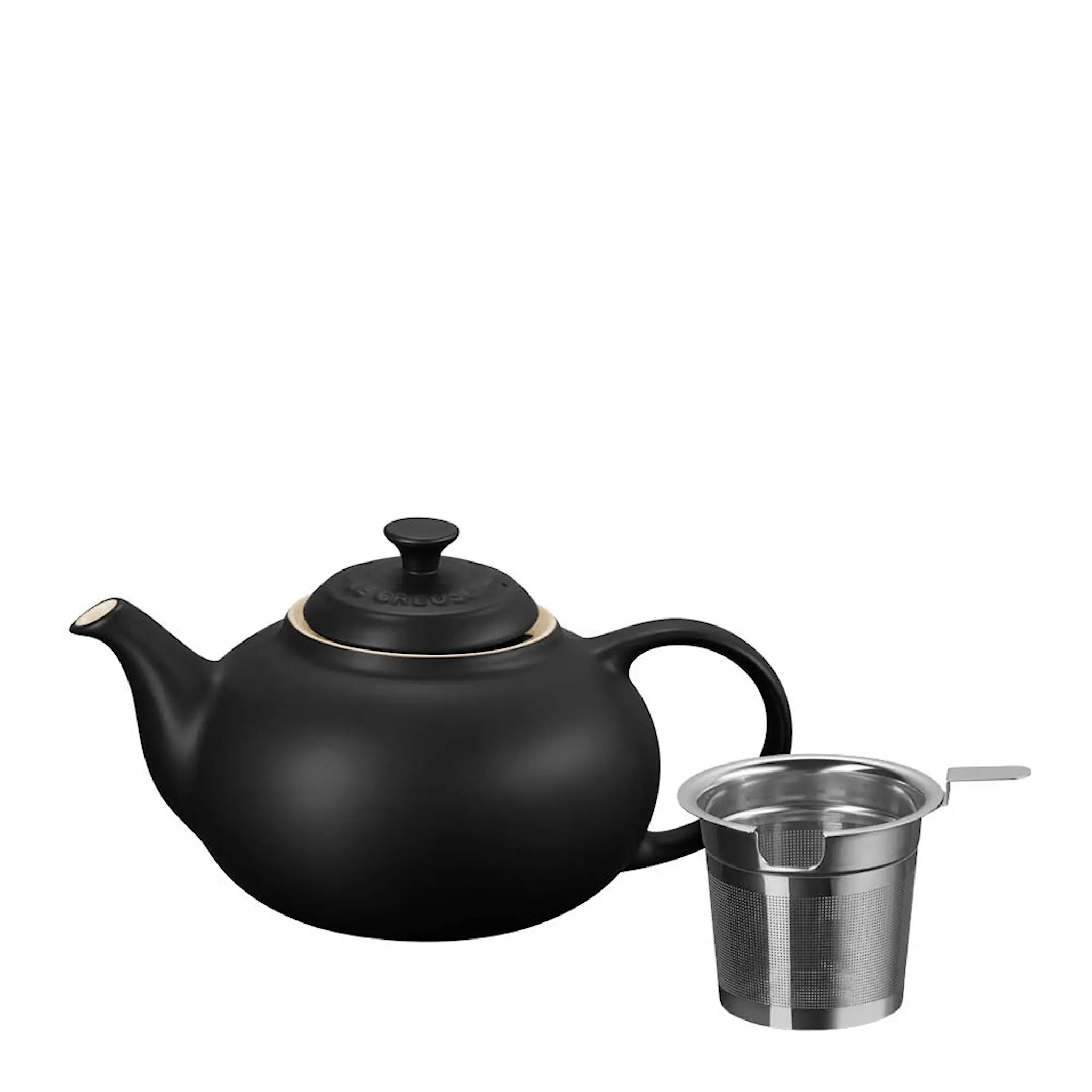 Le Creuset Signature tekanna med filter 1,3 L matte black