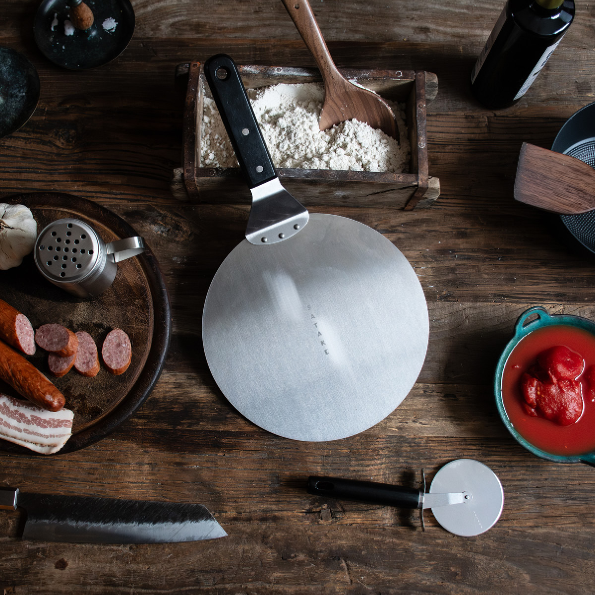 Satake Pizzaset 3 delar svart/rostfri