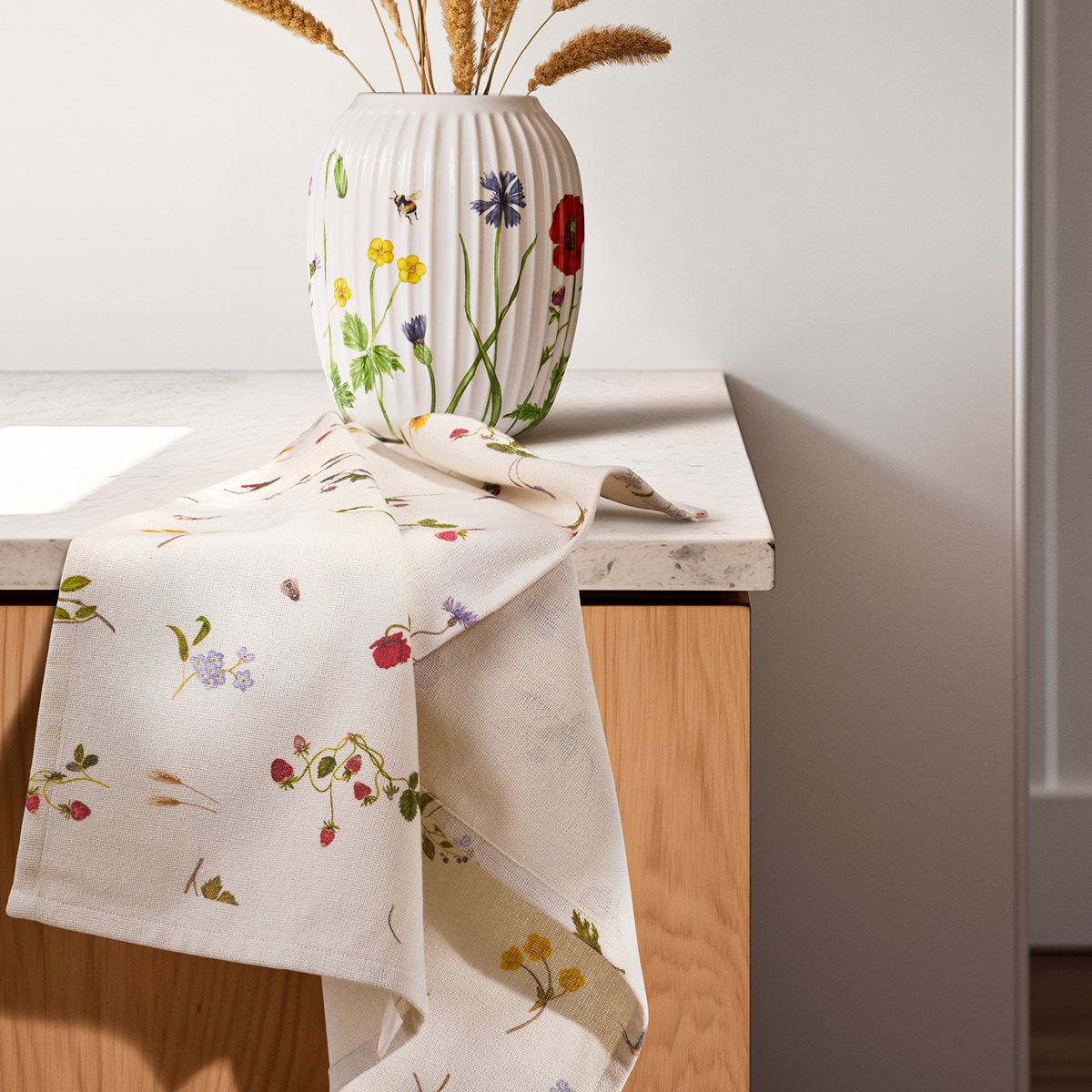 Kähler Hammershøi Summer kjøkkenhåndkle 50x70 cm symphony