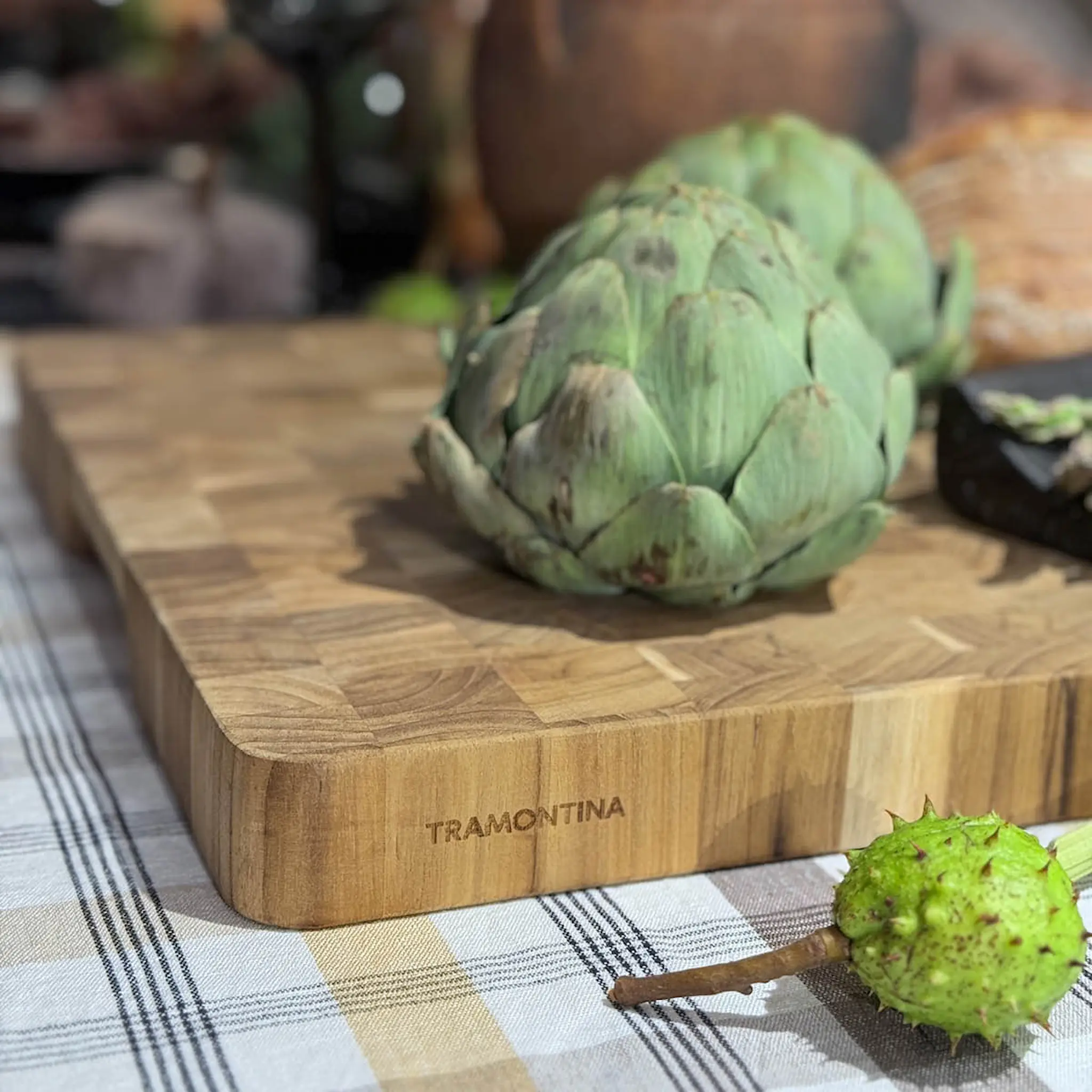 Tramontina Butcher Block skjærefjøl 60x40x6 cm endeved teak