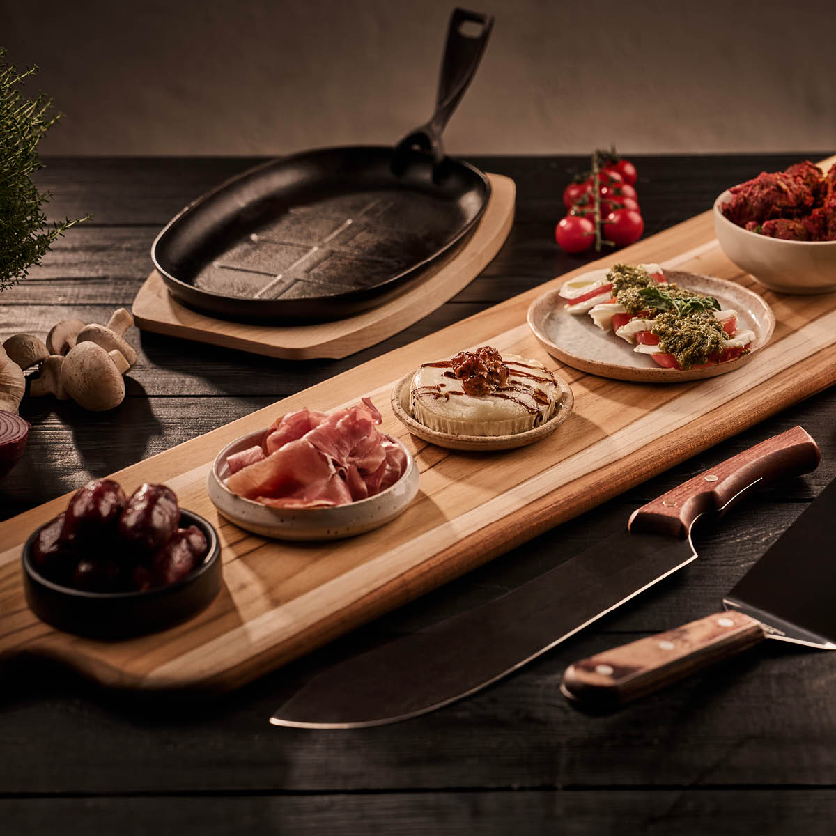 Tramontina Bbq by hellstrøm Valurautapannu 19x32 cm Musta