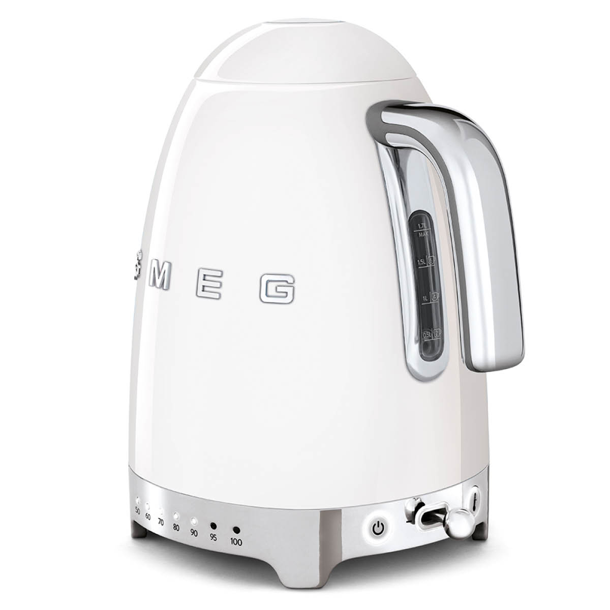 Smeg Vannkoker med termostat KLF04 1,7L hvit
