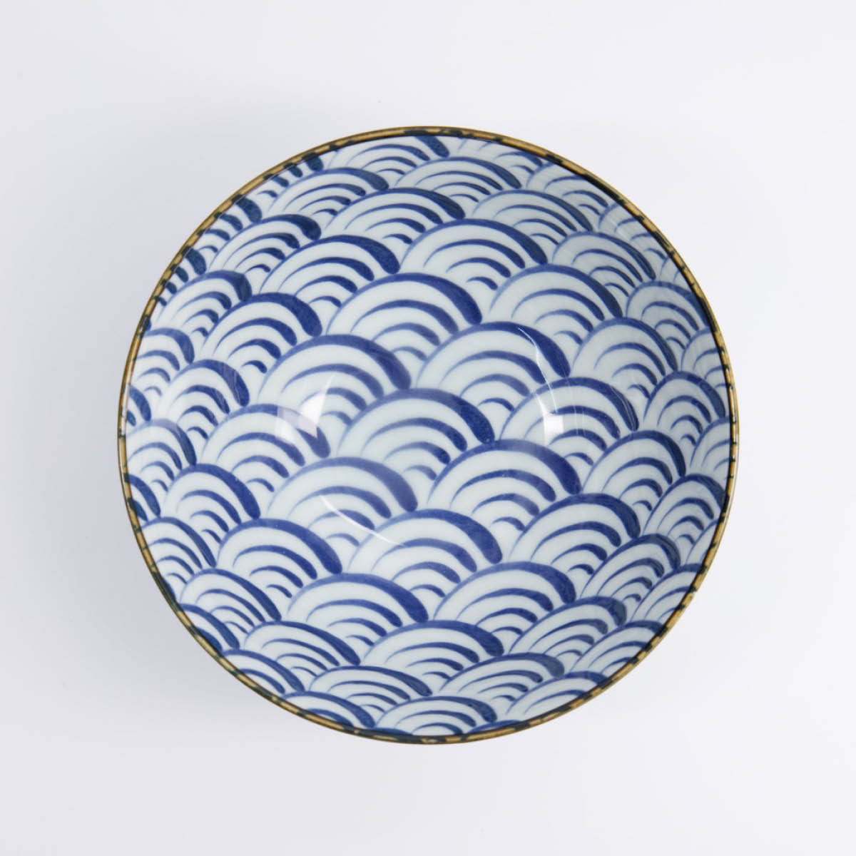 Tokyo Design Studio Natsu Nami Mixed skål 17,8x9,5 cm 1 L blå/vit