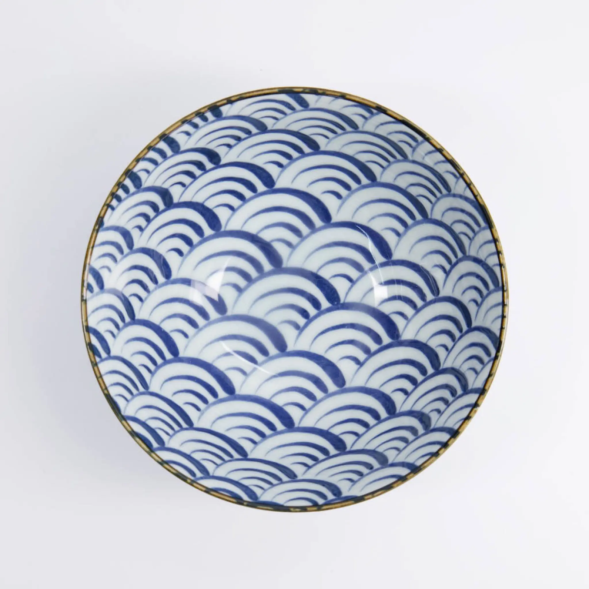 Tokyo Design Studio Natsu Nami Mixed skål 17,8x9,5 cm 1 L blå/vit