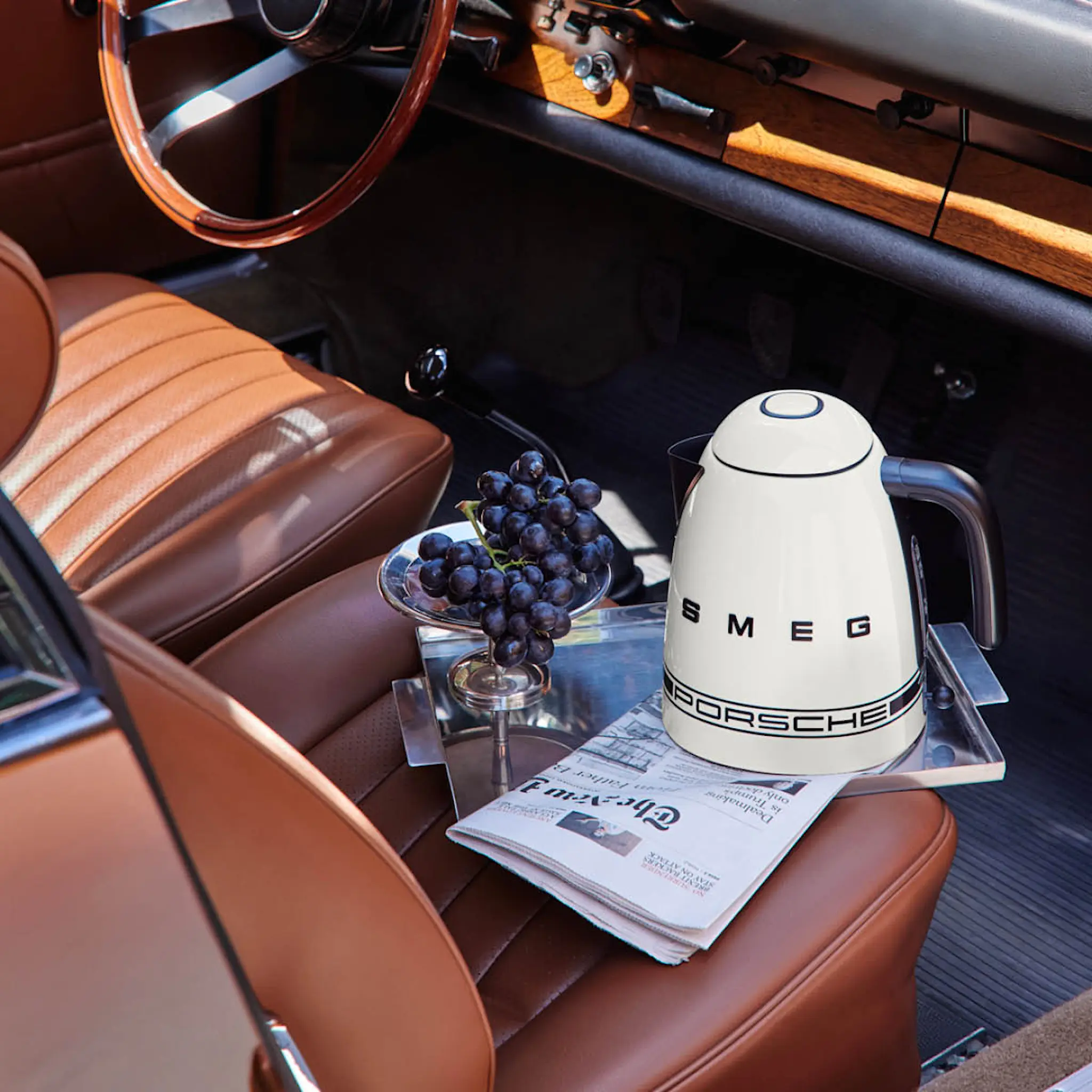 Smeg Smeg x Porsche vattenkokare KLF03P 1,7 L Carrara White