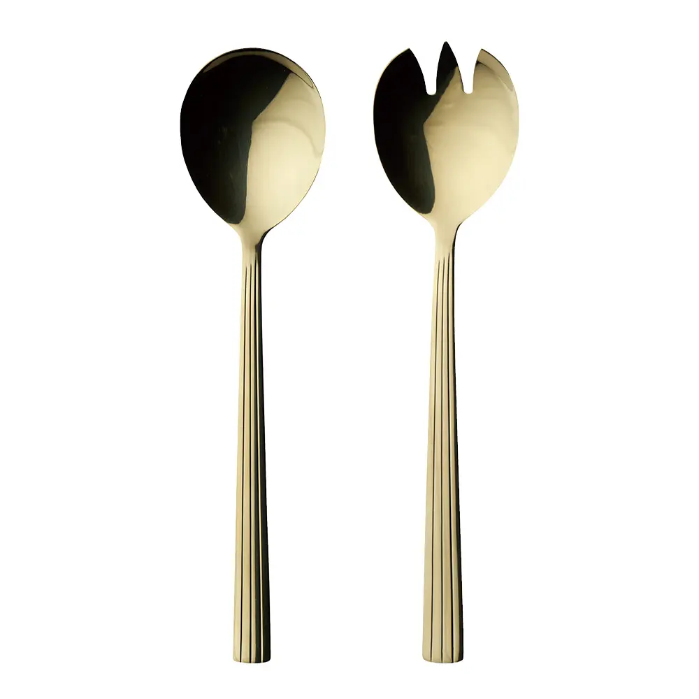 Raw Cutlery Salaattiottimet 2 osaa Champagne Gold