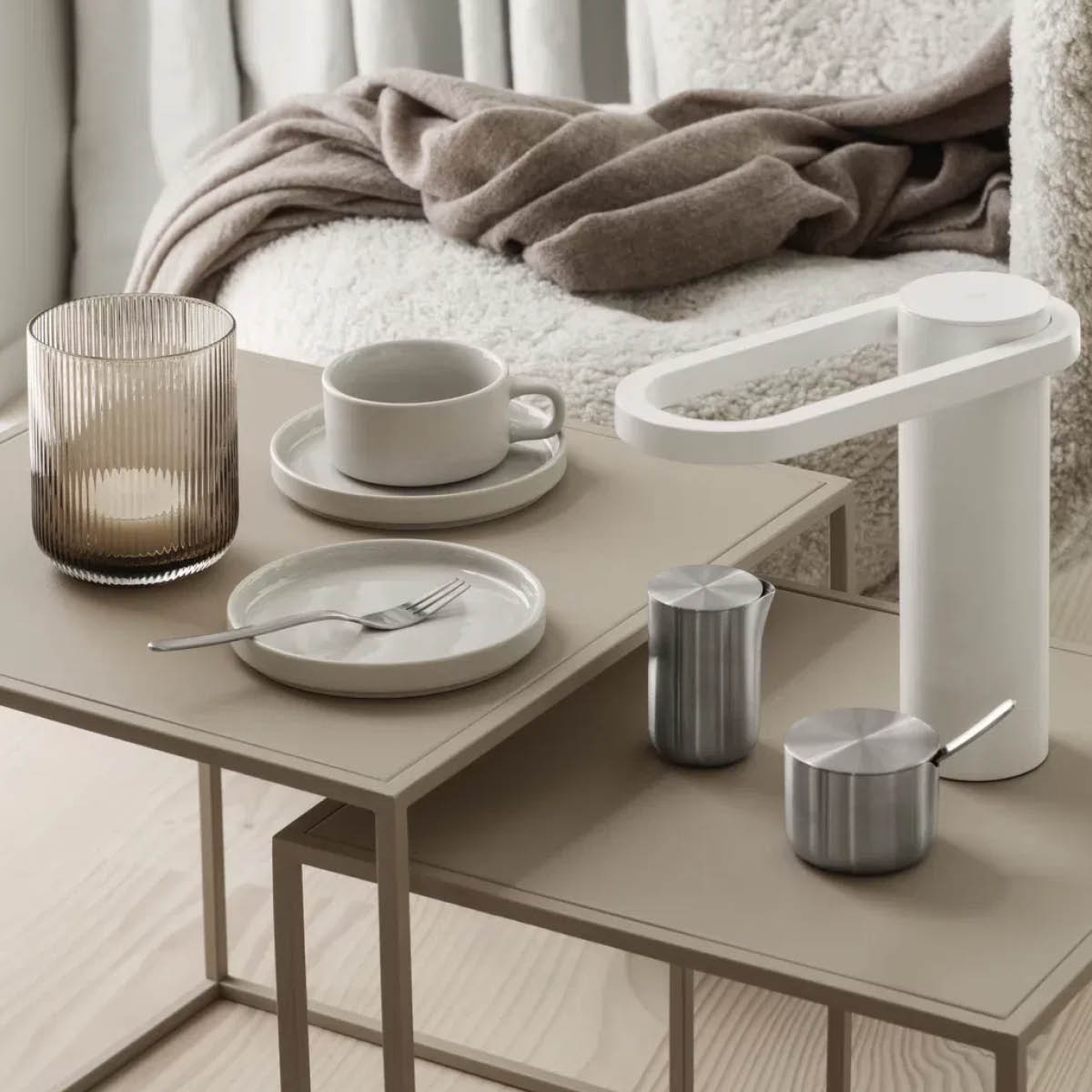 Blomus Pilar Tallrik 14 cm Moonbeam