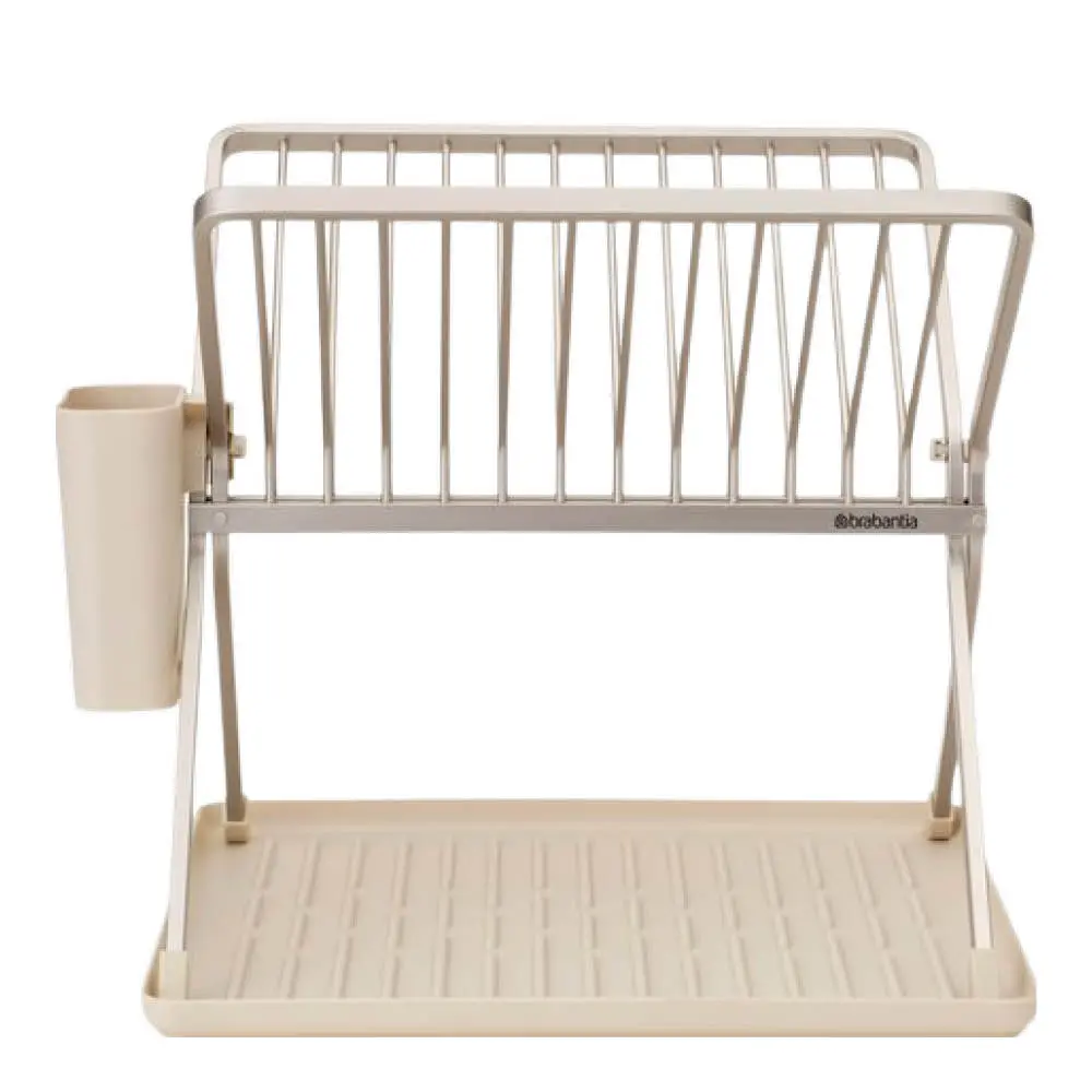 SinkSide Taitettava astiankuivausteline 37x33 cm Soft Beige