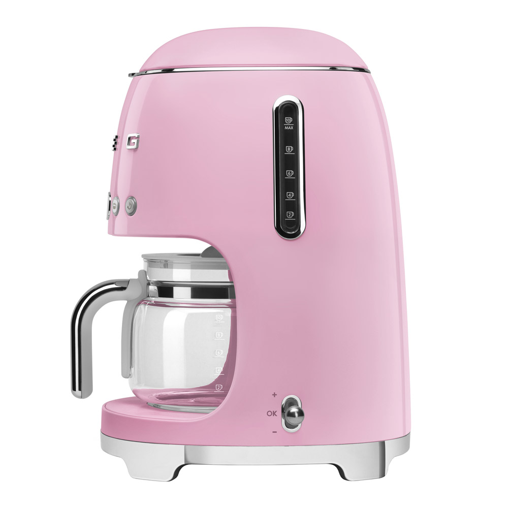 Smeg Kaffetrakter DCF02 1,4L rosa